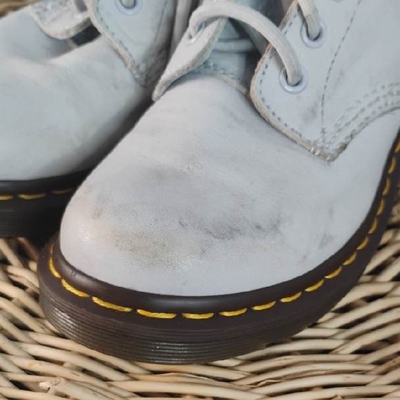 Dr. Martens 1460 Pascal Virginia White Leather Lace Up Combat Boots Size 6 / 37 - Picture 13 of 14